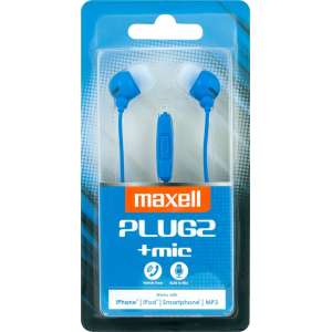 Maxell 303761 hoofdtelefoon/headset In-ear Blauw
