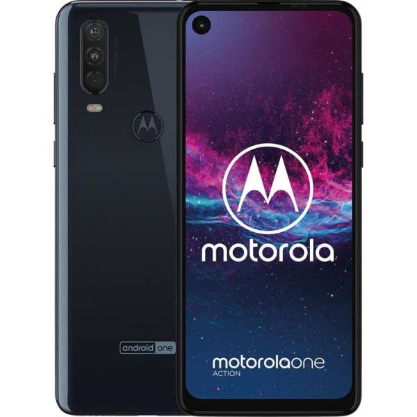 Motorola One Action - 128GB - Denim grijs Motorola One Action - 128GB - Denim grijs