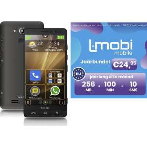 Bea-Fon M5 senioren smart mobiele telefoon | Android | Eenvoudig menu | Whatsapp | SOS-knop | Sim Lock vrij