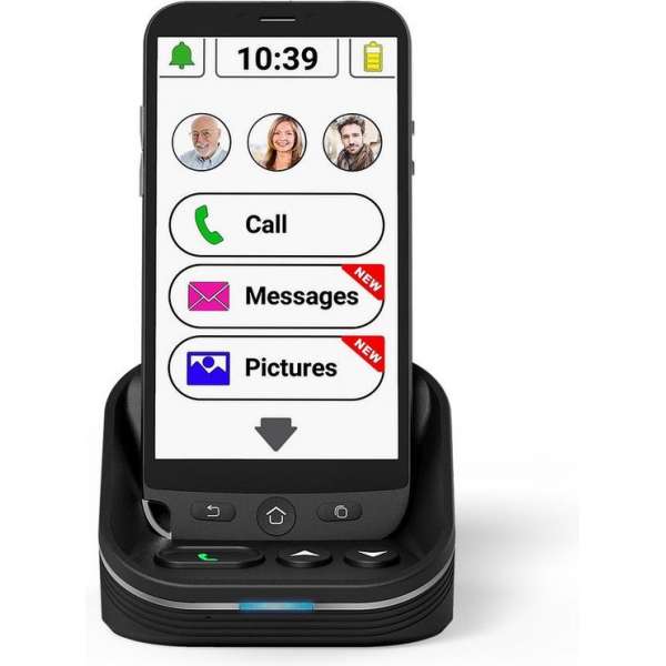 Amplicomms M50 Senioren Smartphone | mobiele telefoon | Eenvoudig opladen | Compatibel met hoortoestellen Amplicomms M50 Senioren Smartphone | mobiele telefoon | Eenvoudig opladen | Compatibel met hoortoestellen