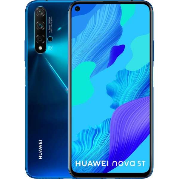 Huawei Nova 5T - 128GB - Blauw Huawei Nova 5T - 128GB - Blauw