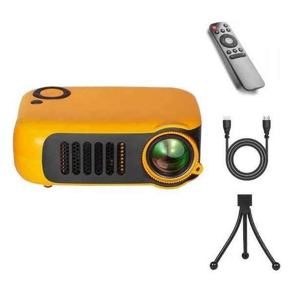 Upgrade 2020 | Mini Beamer - Beamer - Mini Projector - Pocket Beamer A2000 - Inclusief HDMI kabel - Draagbaar - Oranje Upgrade 2020 | Mini Beamer - Beamer - Mini Projector - Pocket Beamer A2000 - Inclusief HDMI kabel - Draagbaar - Oranje