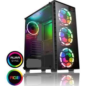 Basic Gaming PC (Ryzen 5 3600 4,2 Ghz, 16 GB DDR4 werkgeheugen, GTX 1650, 240GB SSD schijf en 1 TB HDD)