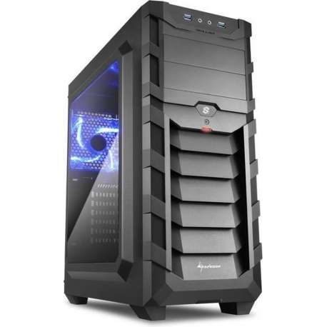 AMD Ryzen 5 2600 Allround Game Computer / Gaming PC - GeForce GTX 1050 Ti 4GB - 16GB RAM - 120GB SSD - 1TB HDD - BLAUW