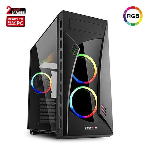 ScreenON - Extreme Desktop Game PC [AMD Ryzen 9 3900X, NVIDIA GeForce RTX 2080 Ti 11GB, 64GB RAM] Windows 10 Gaming Computer