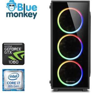 Blue Monkey Game PC - GTX 1060 - i7 - 16GB DDR4 - 480 GB SSD
