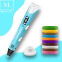 3D pen starterspakket - Inclusief 10 vullingen - Tekenen met Monati - Blauw