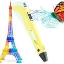 Ziggy 3D pen - 3D pennen - 3 in 1 starterspack- 3D printer - Filament - Kleur Geel