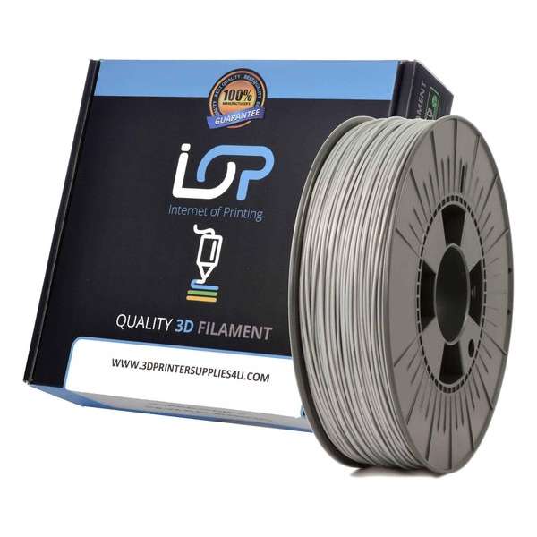 IOP PLA GLITTER METALLIC IRON GREY 175mm 500gr