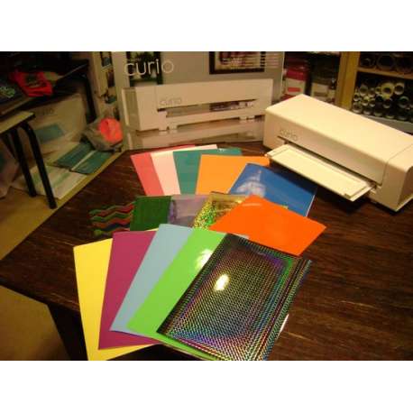 Silhouette CURIO EN GRATIS FOLIE 15 PAKKET van FLEX,FLOCK en VINYLFOLIE