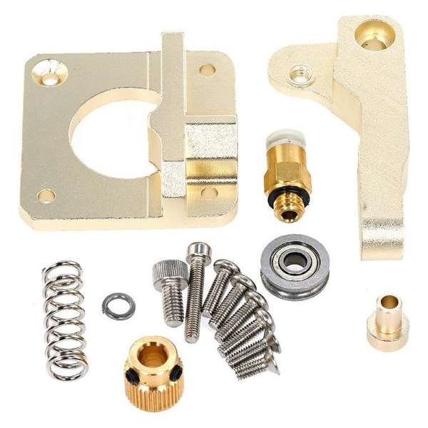 Creality MK8 metal extruder upgrade (Ender of CR10S reeks) - goudkleurig Creality MK8 metal extruder upgrade (Ender of CR10S reeks) - goudkleurig