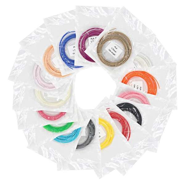 KERST 3D Pen filament - 6 kleuren pakket - 60 meter PLA