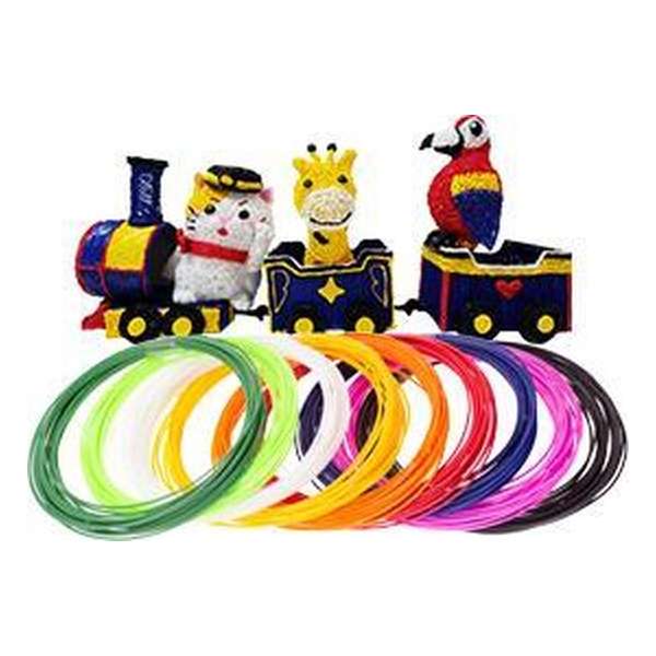 XYZPrinting 3D-Pen PCL Low Temp Filament 72g - 9 random colors - 8 meters of each color XYZPrinting 3D-Pen PCL Low Temp Filament 72g - 9 random colors - 8 meters of each color