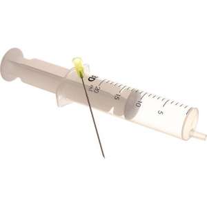 set van 4x injectiepuit 20ml met dikke lange naald