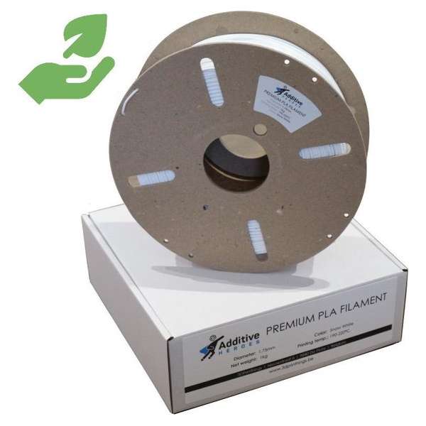 Belgisch milieuvriendelijk R-PLA filament "Additive Heroes" (1 kg, 1.75 mm) - Raven Black