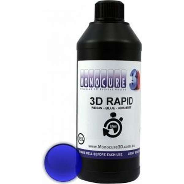 Monocure 3D Rapid Resin - 500 ml - Blue Monocure 3D Rapid Resin - 500 ml - Blue