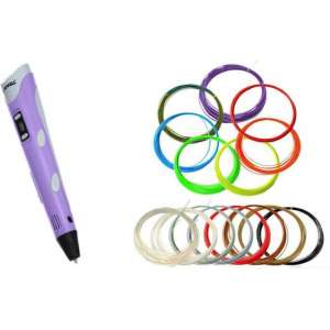 STARTERPACK - MyRiwell Advanced met LCD voor ABS/PLA - PAARS - Incl 120m High Quality PLA filament