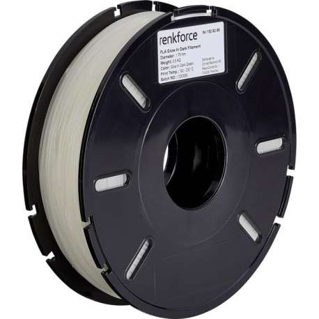 Filament Renkforce PLA kunststof 1.75 mm Groen (fluorescerend) 500 g