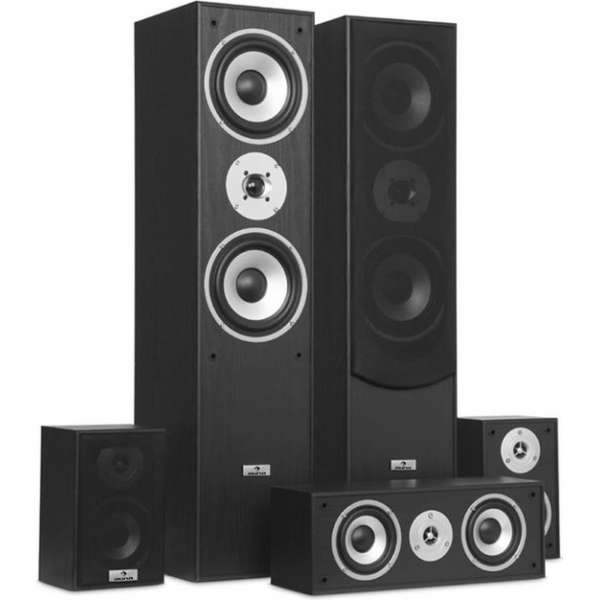 Surround luidsprekers boxenset thuisbioscoop 335W RMS zwart