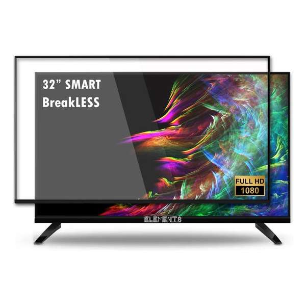 ELEMENTS SMART TV 32" INCH BREAKLESS GLASS