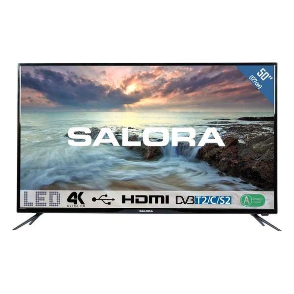 Salora 50UHL2800 - Televisie - LED - 4K - 50 Inch - HDMI- DVB-C-T2-S2
