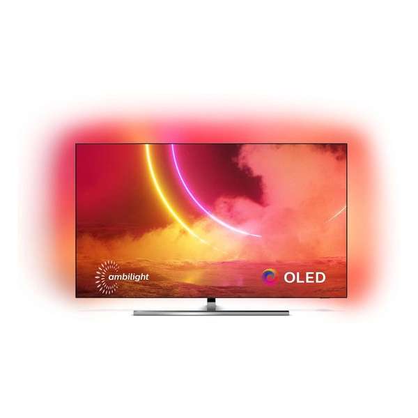 Philips 55OLED855/12 tv 139,7 cm (55'') 4K Ultra HD Smart TV Wi-Fi Zwart, Zilver
