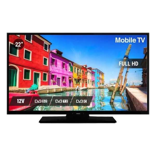 NIKKEI NL22MBK - 22 inch Full HD TV - LED 220 & 12 Volt