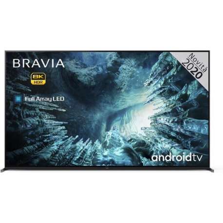 Sony KD75ZH8BAEP tv 190,5 cm (75'') 8K Ultra HD Smart TV Wi-Fi Zilver
