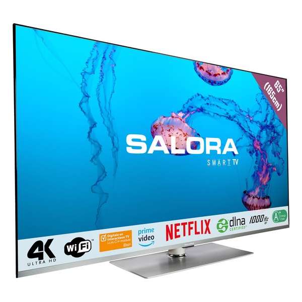 Salora 65UBX5000 - 4K - Borderless - Metaal - Subwoofer - Smart