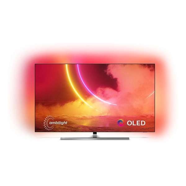 Philips 65OLED855/12 tv 165,1 cm (65'') 4K Ultra HD Smart TV Wi-Fi Zwart, Zilver