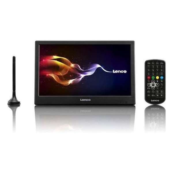 Lenco TFT-1038 - Draagbare televisie met DVB-T2 en AV - 10 Inch- Zwart