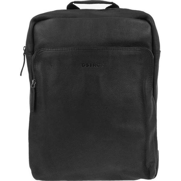 DSTRCT Raider Road Montana Leren Rugtas / Laptoprugzak - 15,6 inch laptoptas - Zwart DSTRCT Raider Road Montana Leren Rugtas / Laptoprugzak - 15,6 inch laptoptas - Zwart