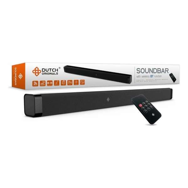 Bluetooth Soundbar | Draadloze Verbinding | Zwart | Incl. Afstandsbediening en bevestigin Bluetooth Soundbar | Draadloze Verbinding | Zwart | Incl. Afstandsbediening en bevestigin