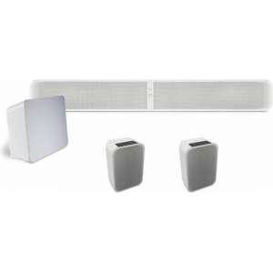 Bluesound Pakketprijs: Soundbar + Subwoofer + 2X Pulse Flex (voordeel: €250) - Wit ( Grati