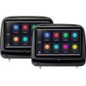 2x 9 inch Zwarte TFT LCD hoofdsteun DVD Speler