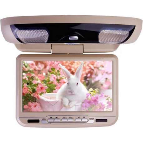 9-inch digitale hoofdsteun dvd speler crème