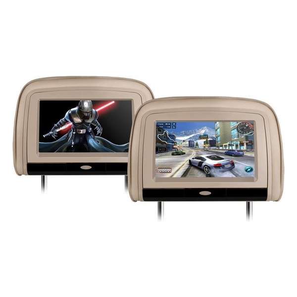 2x 9 inch Beige HD TFT 1080 P hoofdsteun DVD Speler met HDMI ingang 2x 9 inch Beige HD TFT 1080 P hoofdsteun DVD Speler met HDMI ingang