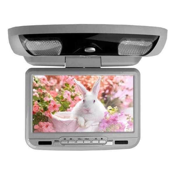 9-inch digitale hoofdsteun dvd speler Grijs 9-inch digitale hoofdsteun dvd speler Grijs