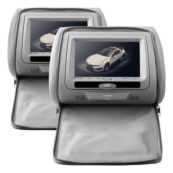2x 7 inch LCD Grijze DVD monitoren 2x 7 inch LCD Grijze DVD monitoren
