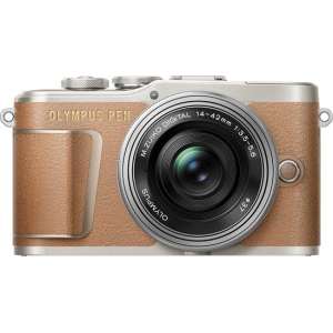 Olympus PEN E-PL9 + EZ-M 14-42 EZ - Bruin/Zilver