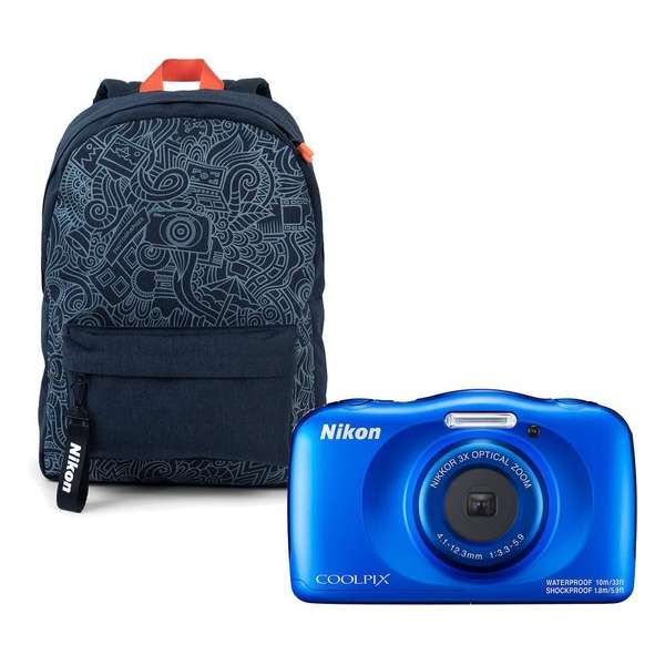 Nikon Coolpix W150 - Blauw + Rugzak