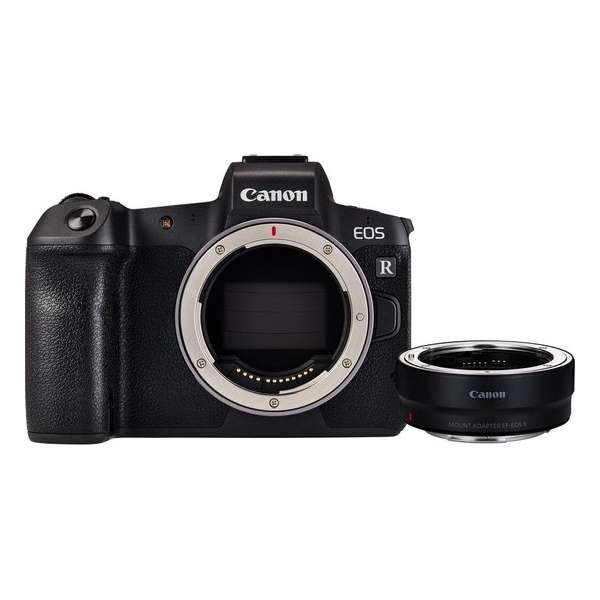 Canon EOS R Body + EF-EOS R Mount Adapter - Zwart
