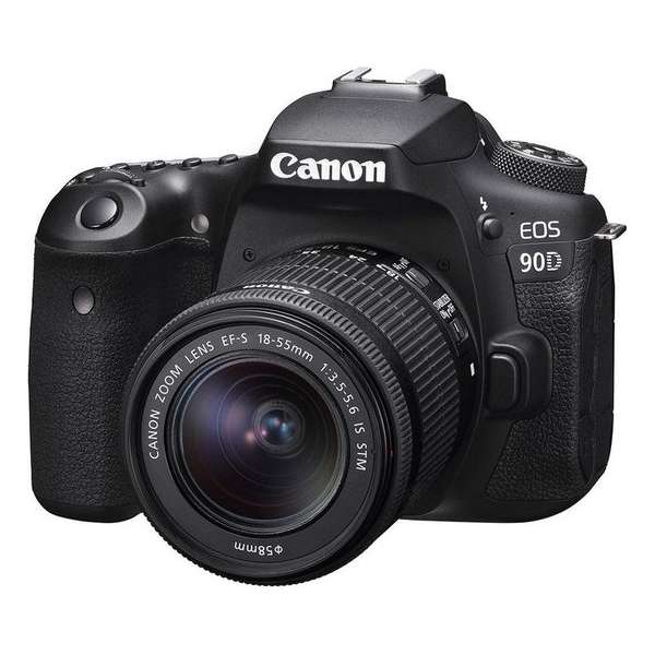 Canon EOS 90D + EF-S 18-55 IS STM - Zwart Canon EOS 90D + EF-S 18-55 IS STM - Zwart