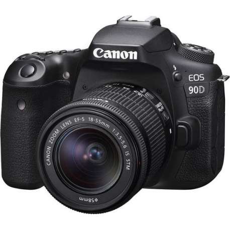 Canon EOS 90D + EF-S 18-55 IS STM - Zwart