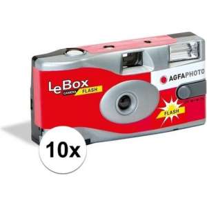 10x Bruiloft/vrijgezellenfeest wegwerp camera 27 kleuren fotos met flits - Weggooi fototoestel/cameras
