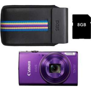 Canon IXUS 285 HS Paars - Premium Kit - Paars