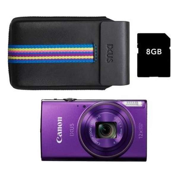 Canon IXUS 285 HS Paars - Premium Kit - Paars