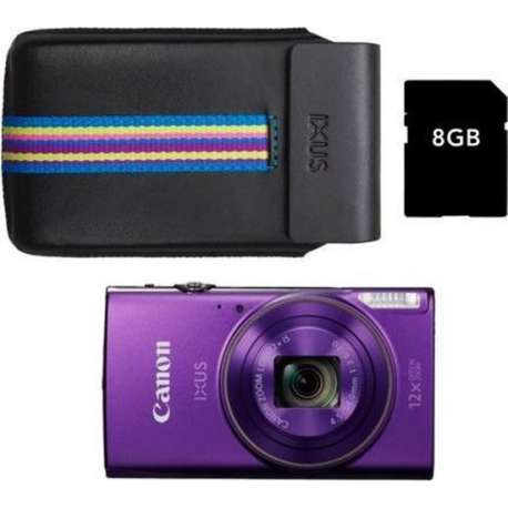 Canon IXUS 285 HS Paars - Premium Kit - Paars