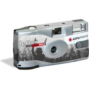 2x Bruiloft/huwelijk wegwerp camera met flitser en 36 zwart/wit fotos - Vrijgezellenfeest zwartwit fotos weggooi fototoestel