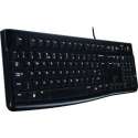 Logitech K120 - Toetsenbord - QWERTY US international / Zwart